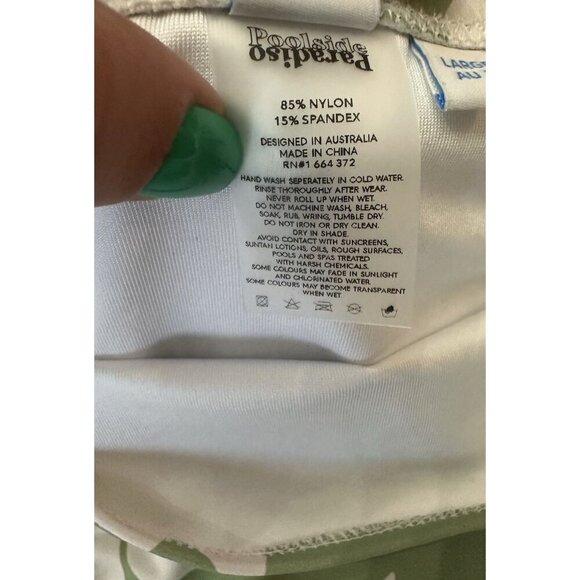 NWT Poolside Paradiso Palm Islander Hi Waist Swim Bottom Size Large 12 - Picture 6 of 8